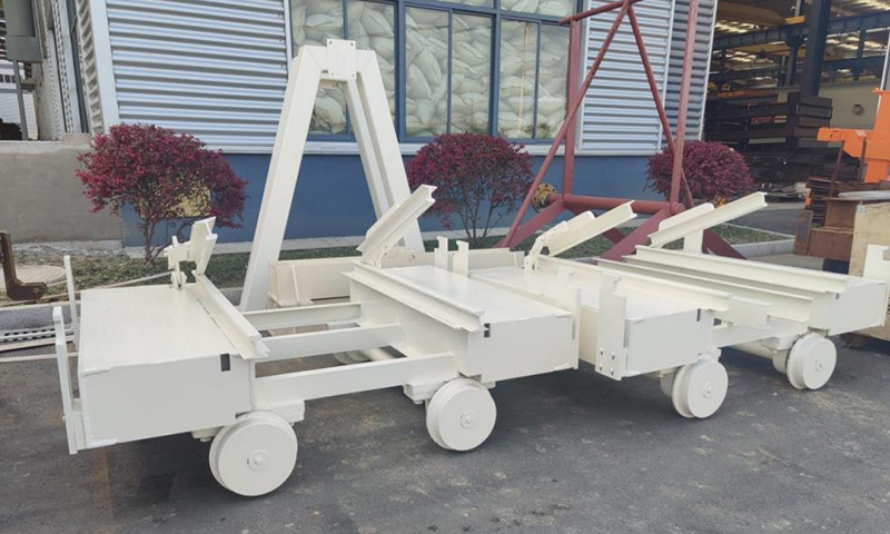 Siltakärry autoklaaven jälkeen